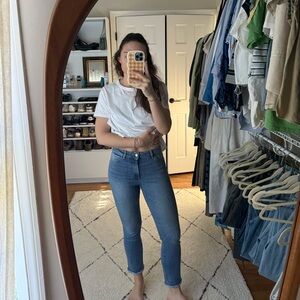 DL1961 Mara ankle high rise straight jeans size 26 light wash